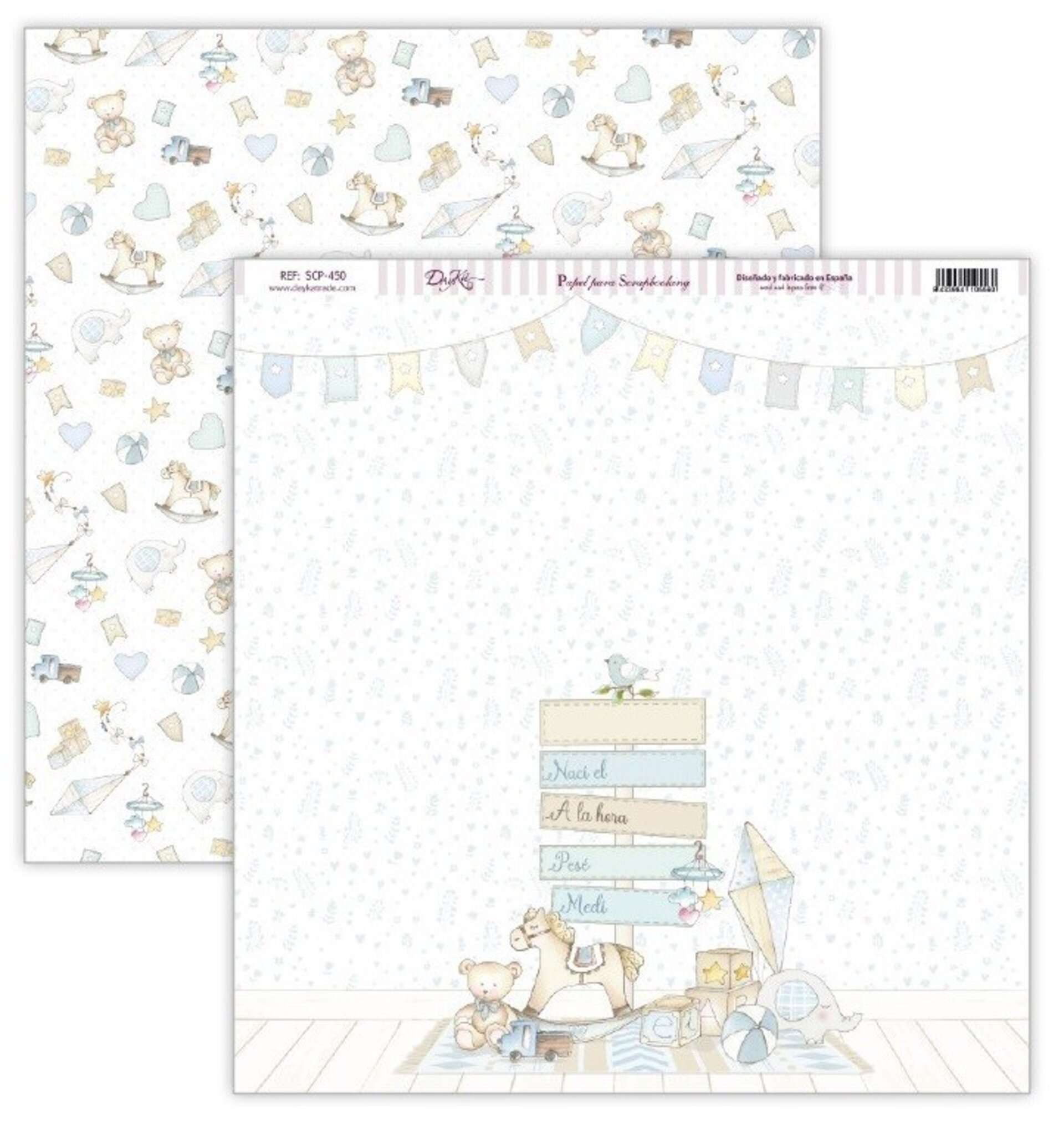 Papel Scrap 30x30 Ha Nacido una Estrella · SCP-450 - 1