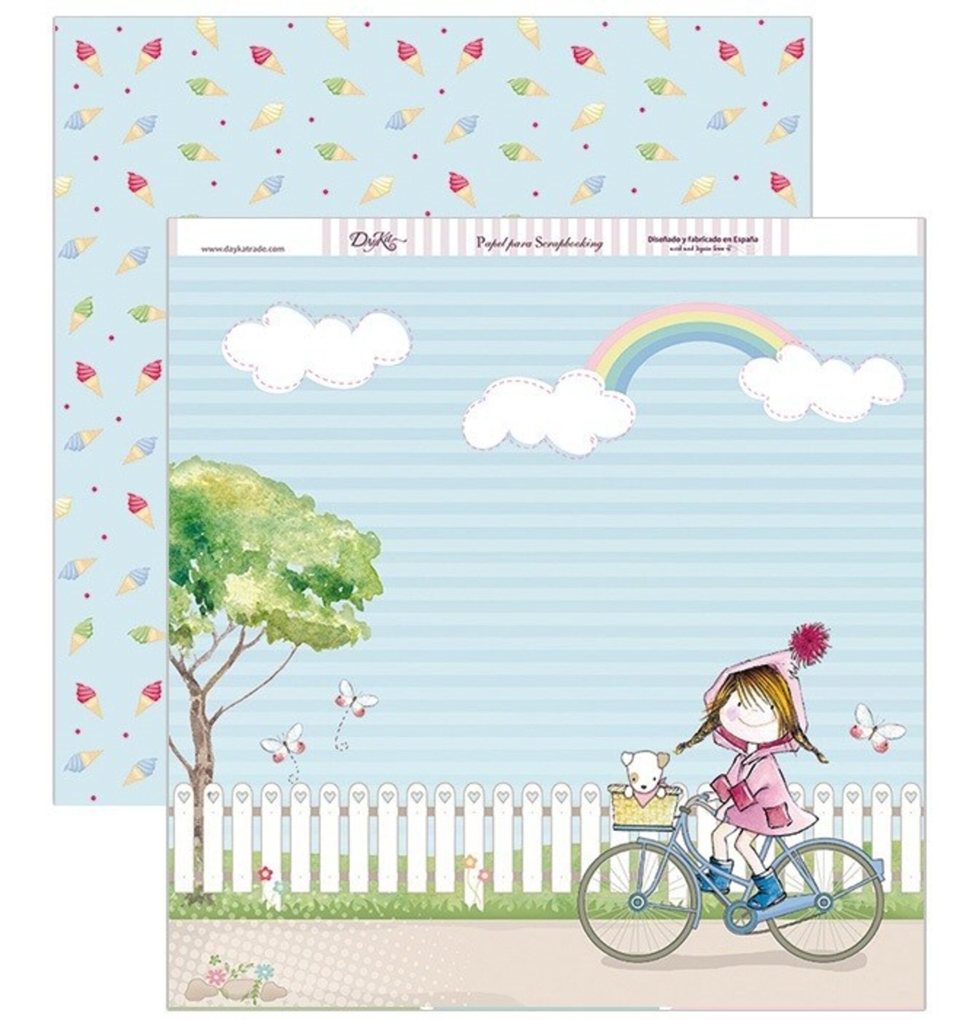 Papel Scrap 30x30 Niña · SCP-197 - 1