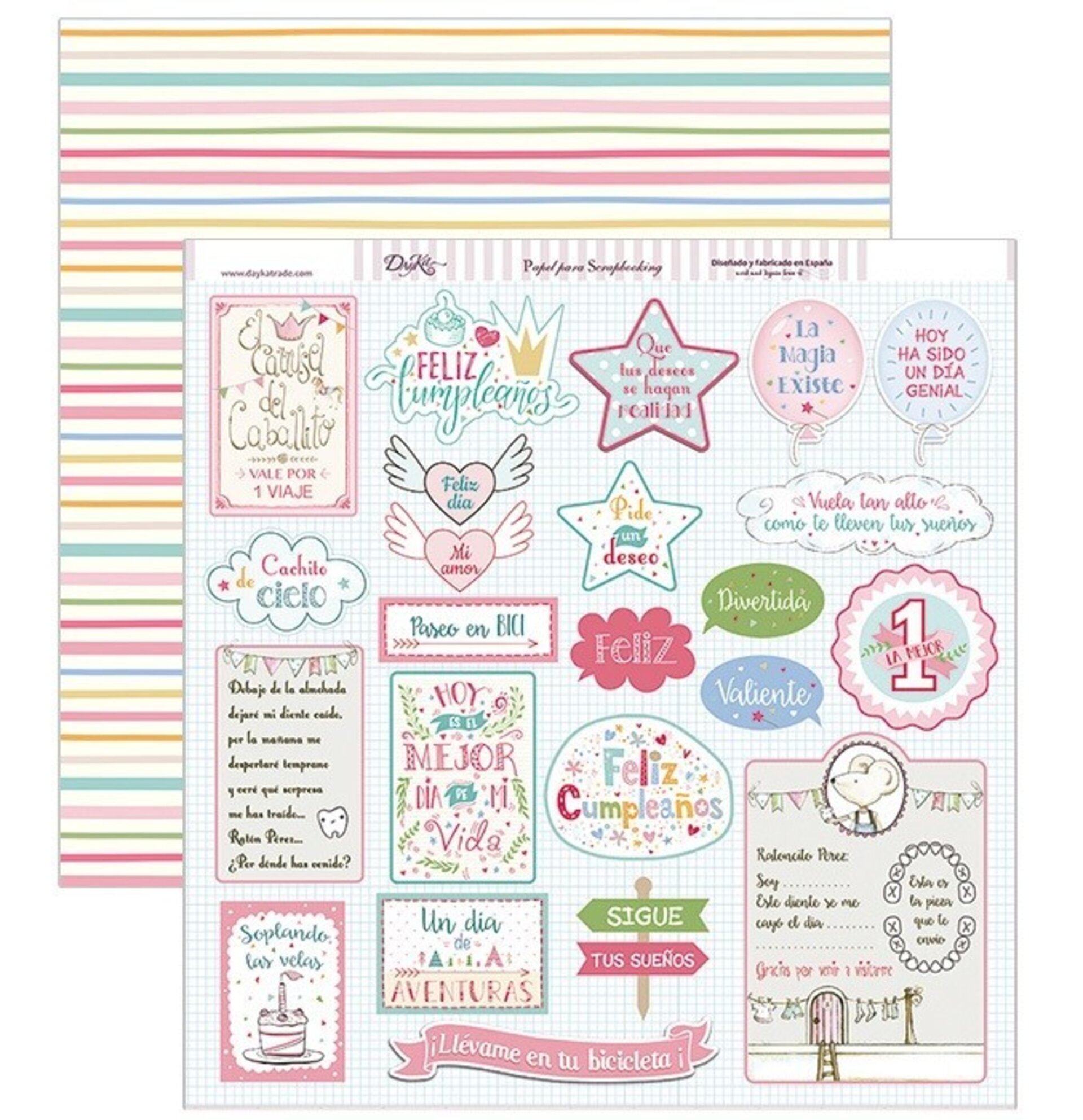 Papel Scrap 30x30 Niña · SCP-204 - 1