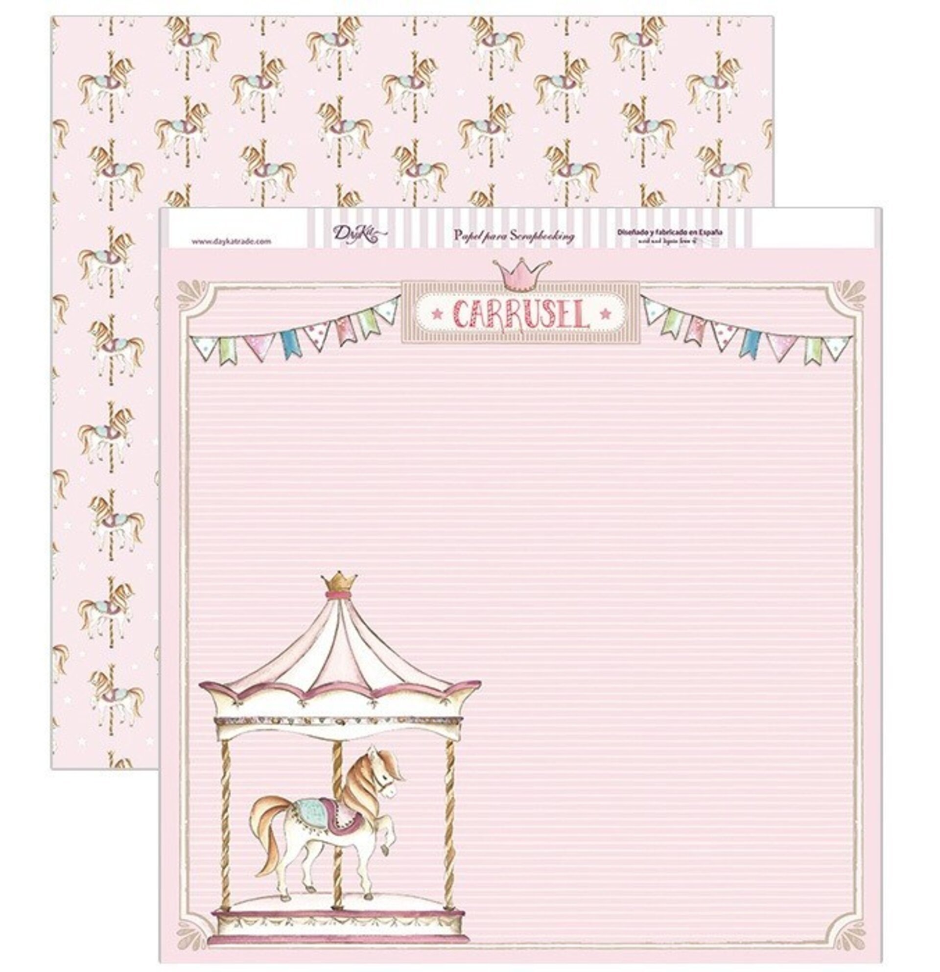 Papel Scrap 30x30 Niña · SCP-200 - 1