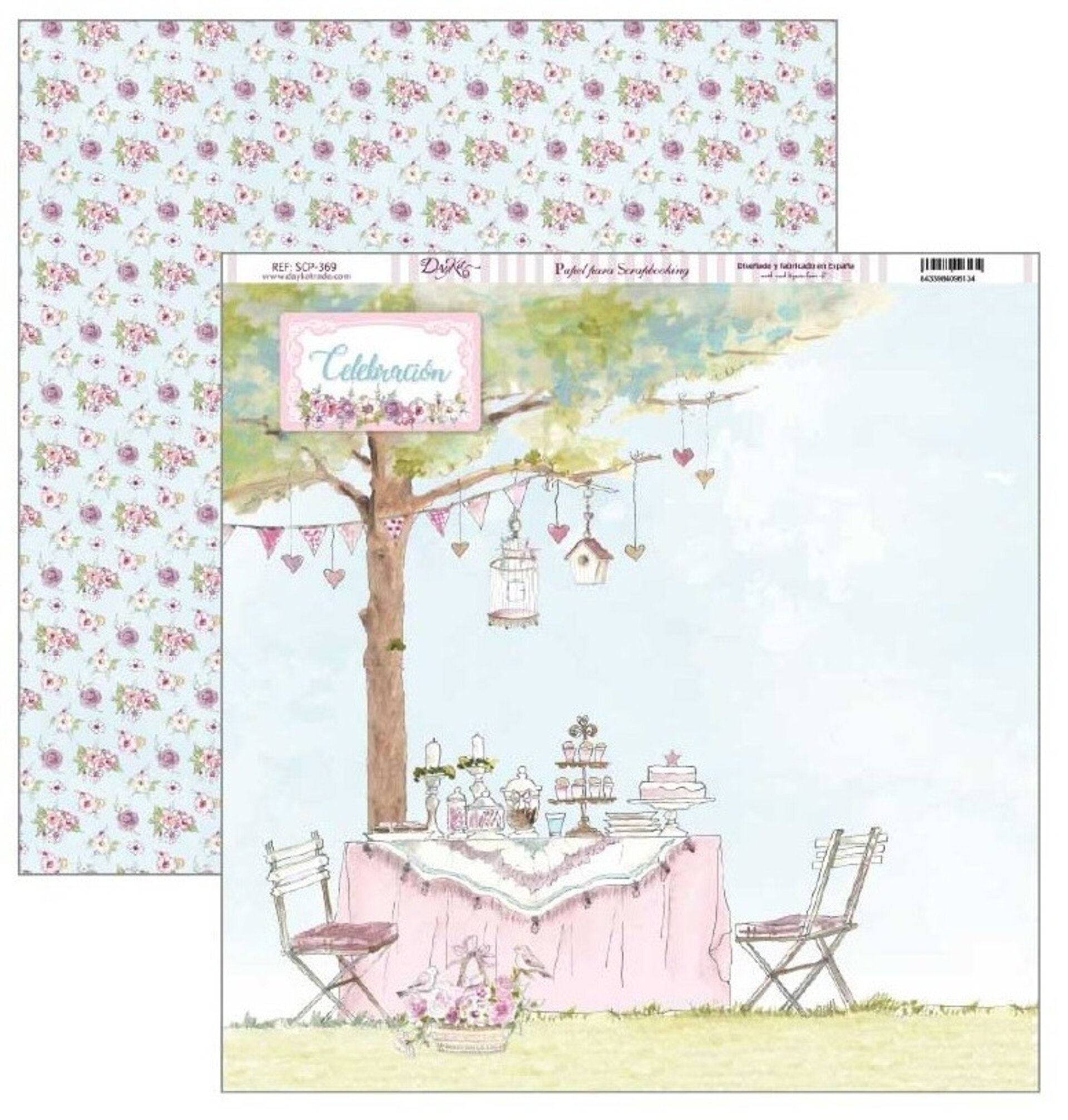 Papel Scrap 30x30 Comunión niña · SCP-369 - 1