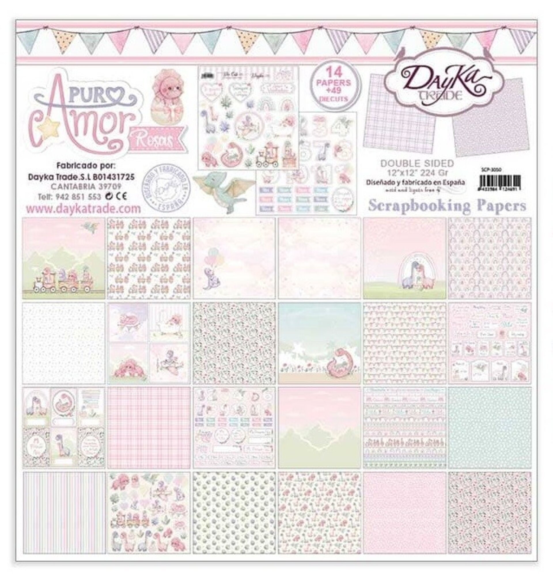 Kit 30x30 "Puro Amor" Niña - 2