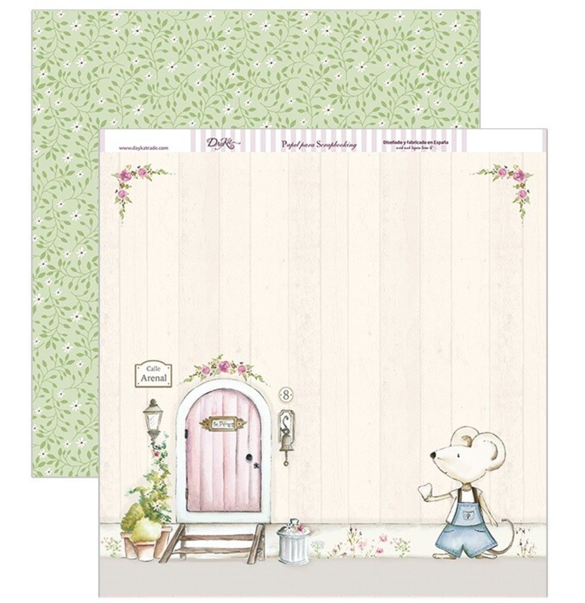 Papel Scrap 30x30 Niña · SCP-202 - 1