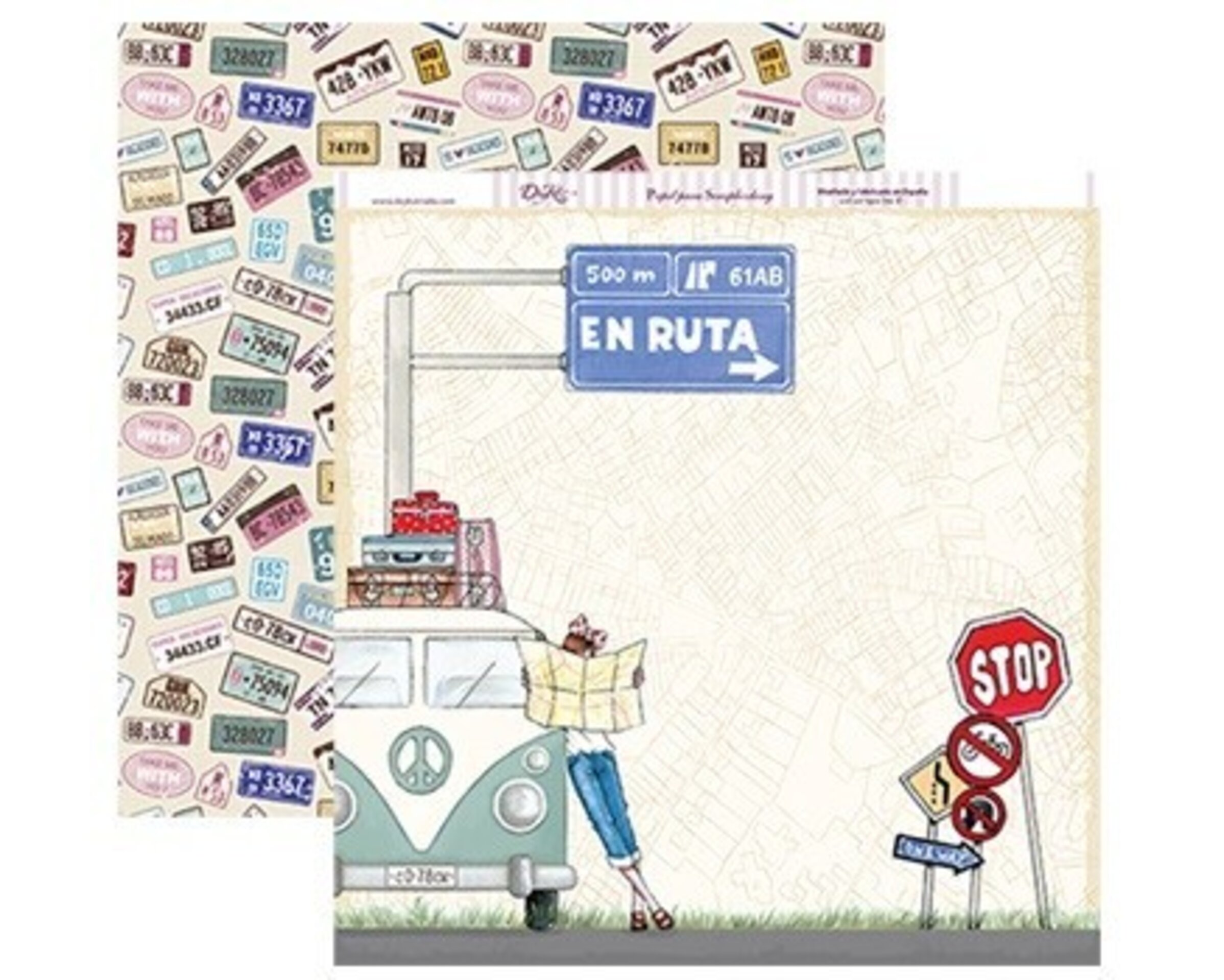 Papel Scrap 30x30 Vacaciones · SCP-154 - 1