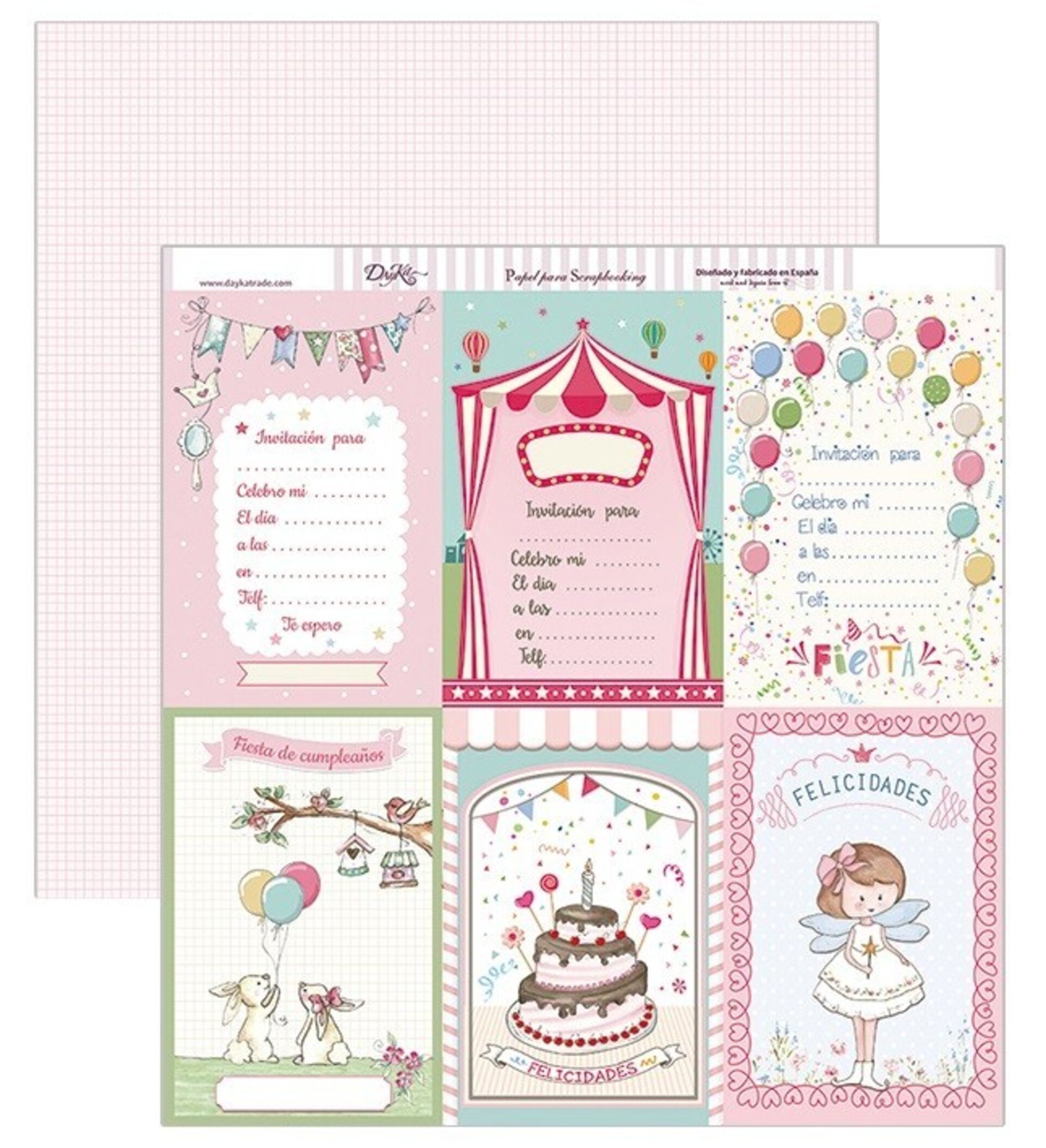 Papel Scrap 30x30 Niña · SCP-196 - 1