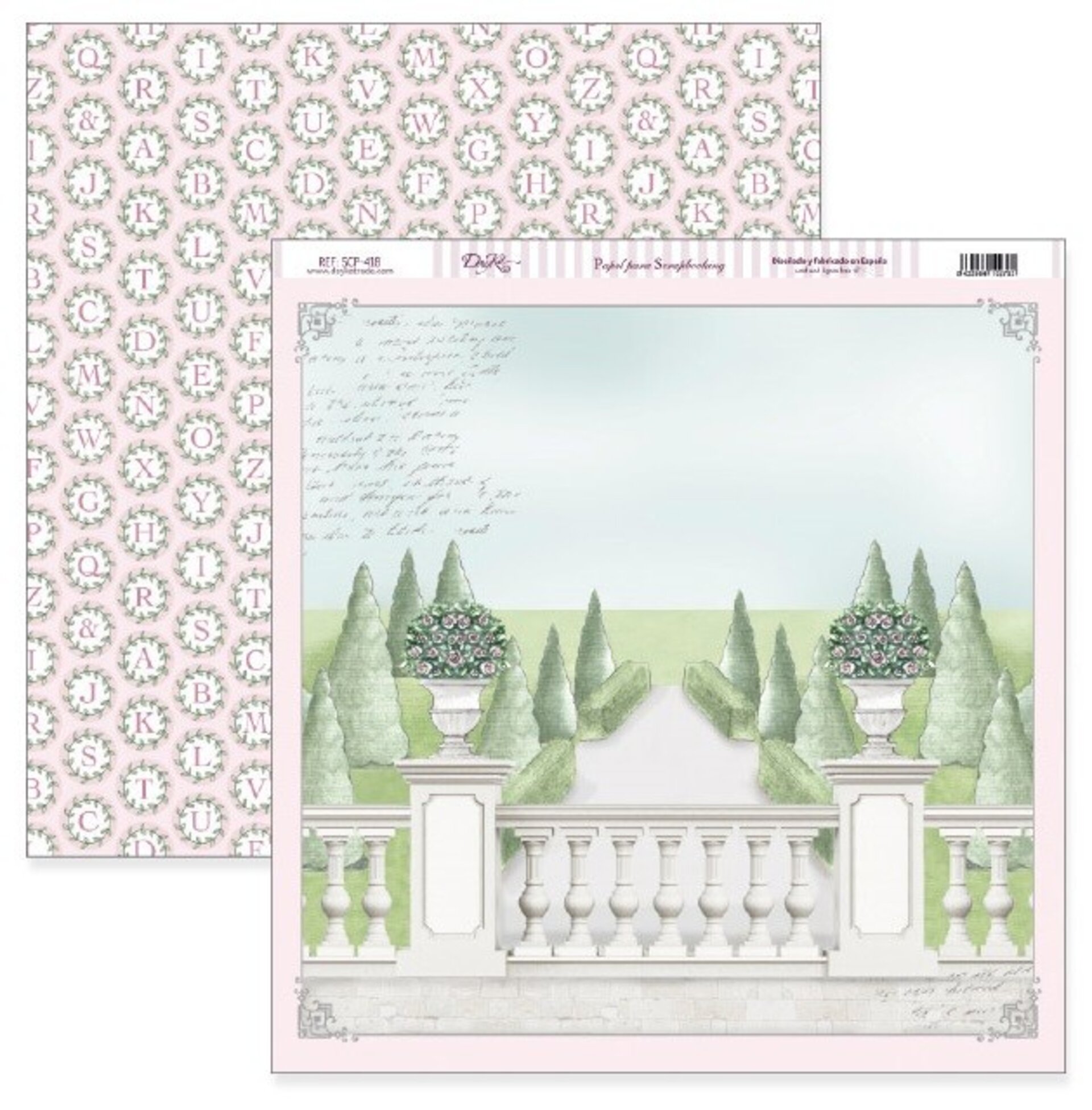 Papel Scrap 30x30 Comunión niña · SCP-418 - 1