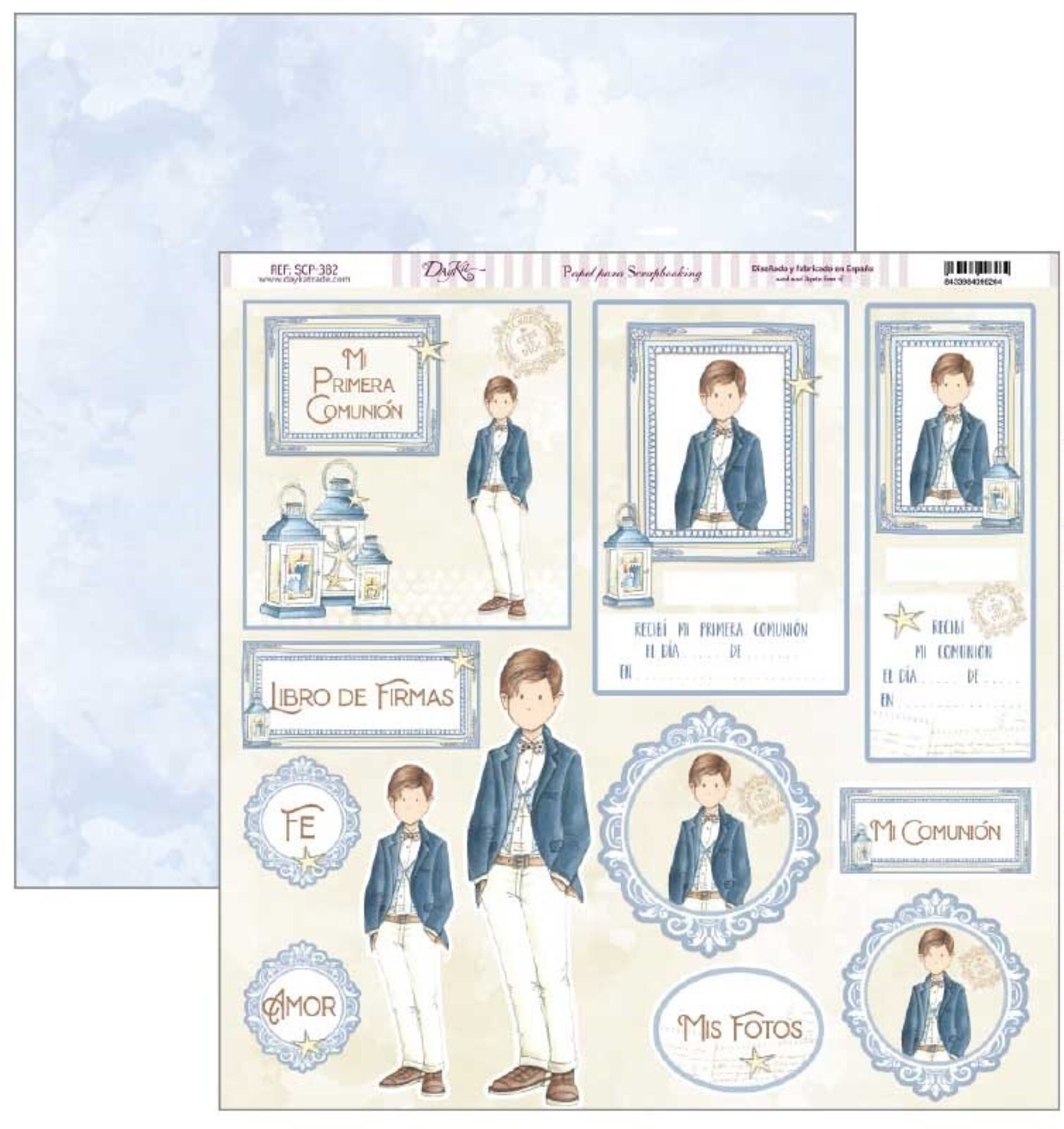 Papel Scrap 30x30 Celebración Niño · SCP-382 - 1